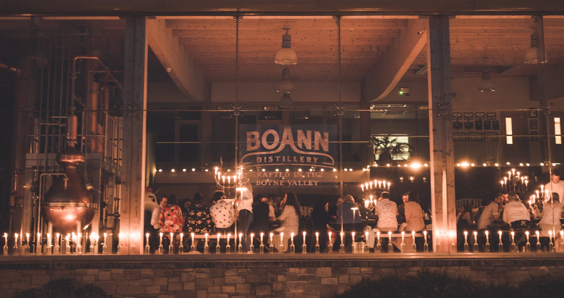 boann distillery opening event exterior