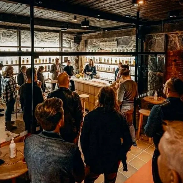 inside boann distillery bar