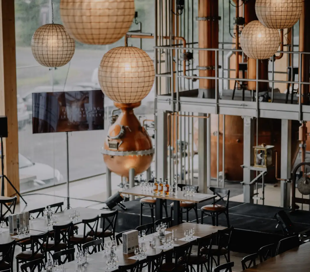 distlliery tables and chairs