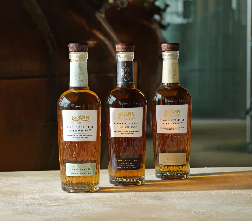 three bottles of whiskey