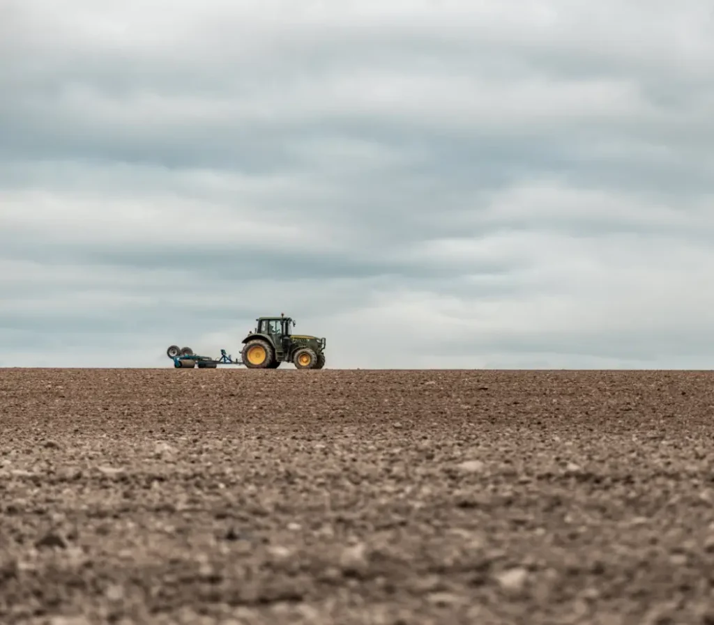 tracktor on field