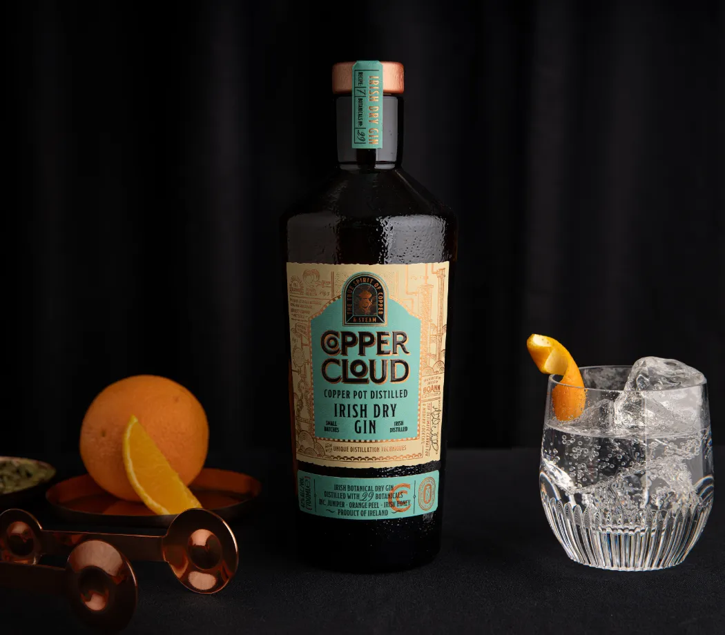 cloud copper bottle cocktail