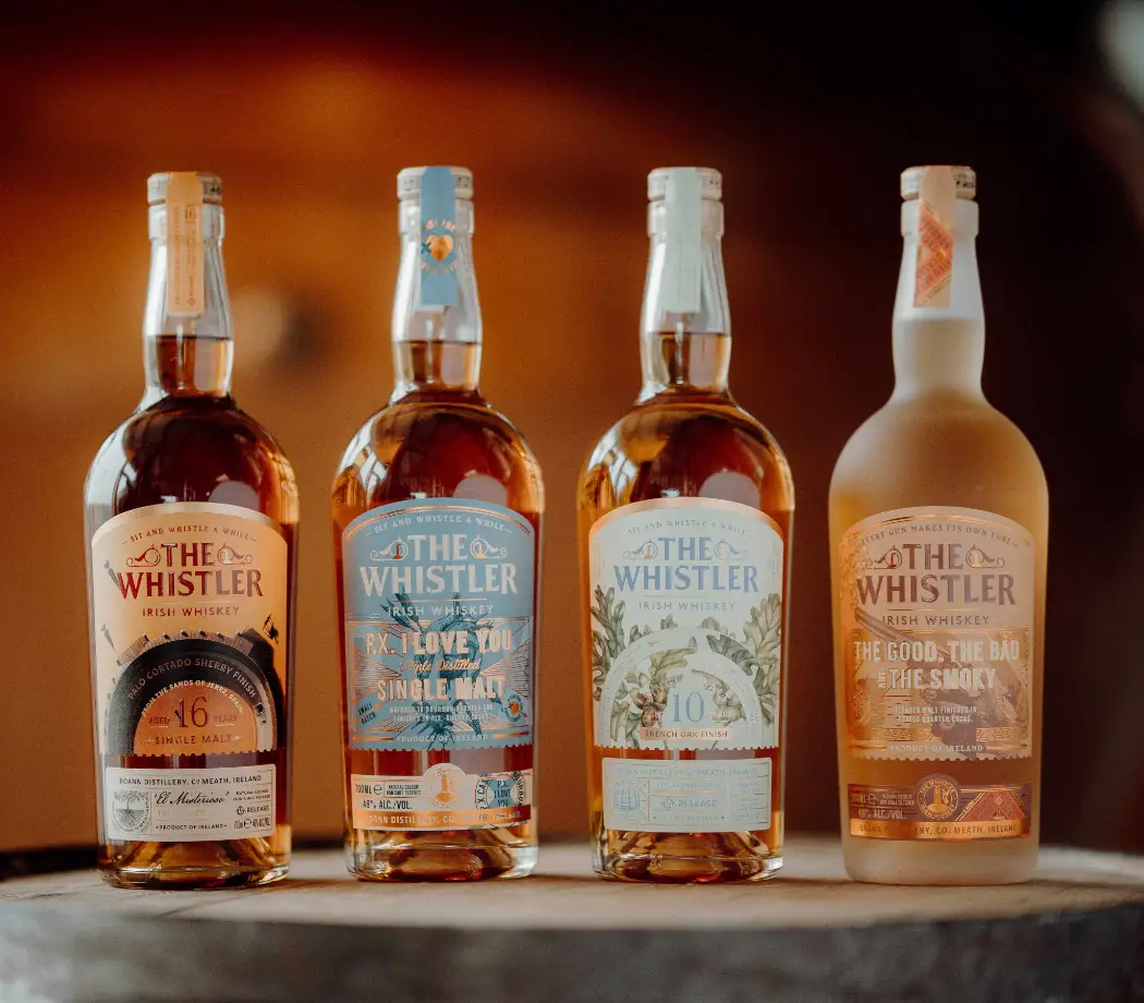 four whistler bottles