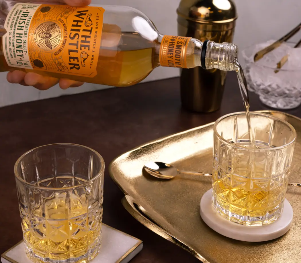 whistler irish honey being poured
